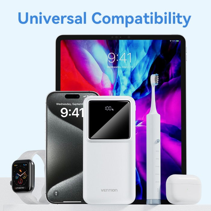 Vention Powerbank 10000Mah 22.5W LED Display - FHK