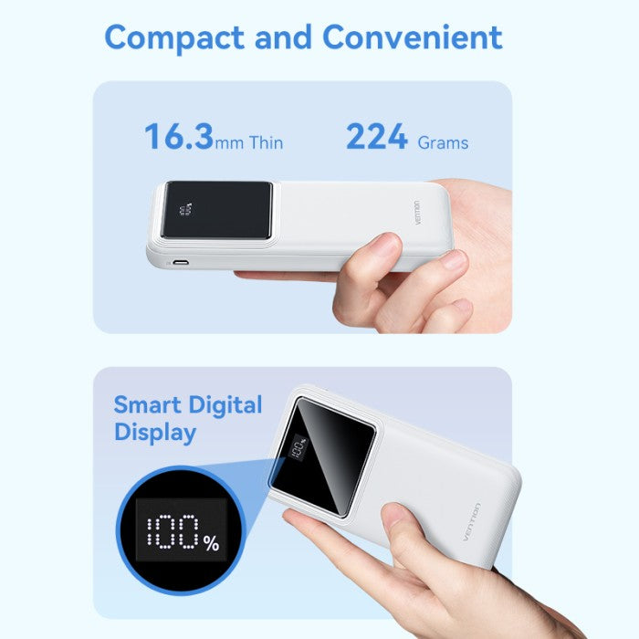 Vention Powerbank 10000Mah 22.5W LED Display - FHK