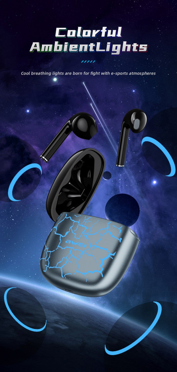 AWEI True Wireless Gaming Bluetooth Earbuds T28 PRO