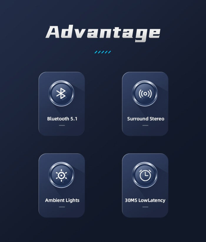 AWEI True Wireless Gaming Bluetooth Earbuds T28 PRO