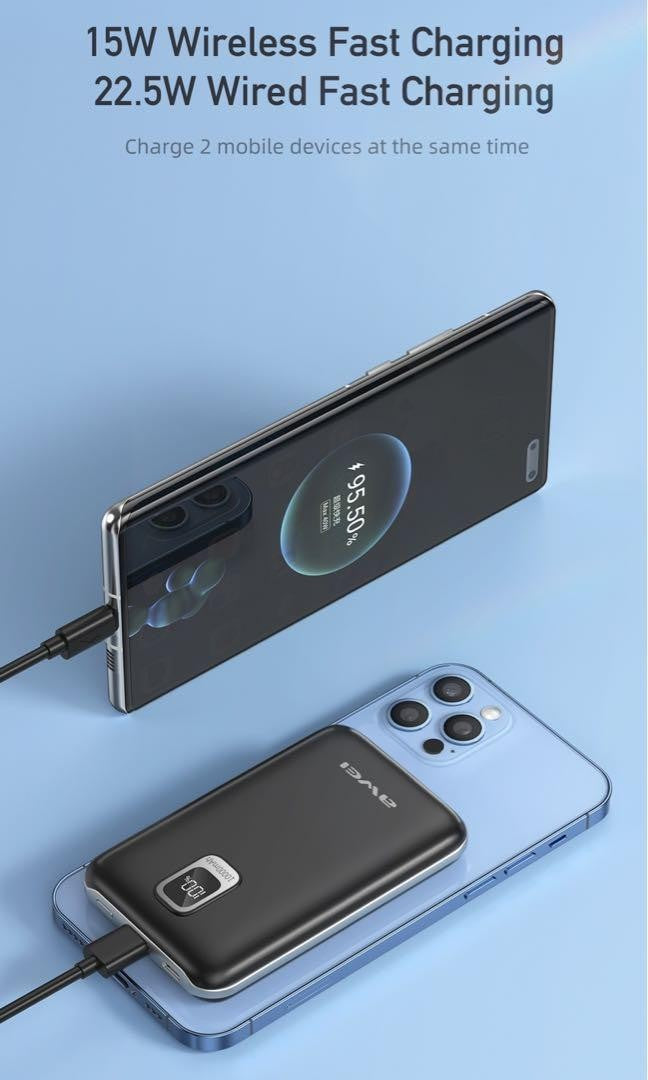 AWEI Mini Portable Magnetic Powerbank 10000 mAh 22.5W