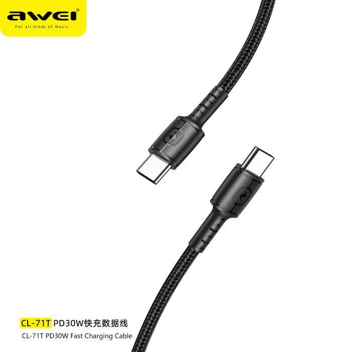 AWEI PD 30W Fast Charging Data Cable CL-71T