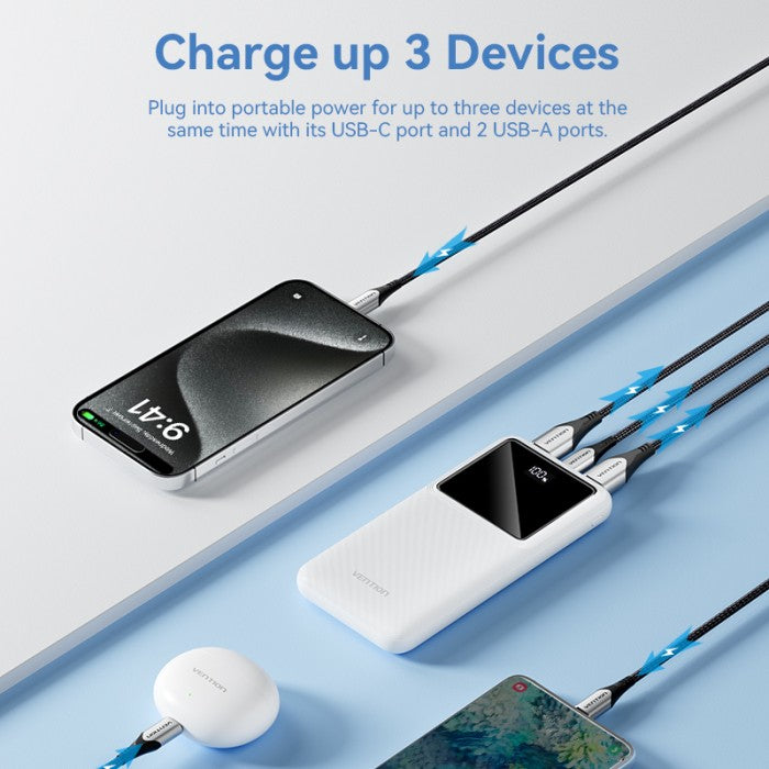 Vention Powerbank 10000Mah 22.5W LED Display - FHK