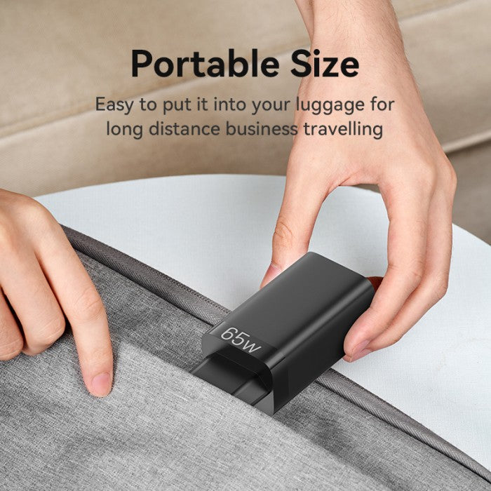 Vention Wall Charger Gan Charger 2C+A 65W PD Fast Charging EU - FED