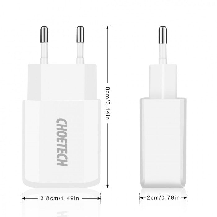 Choetech 2*5V/2A USB Wall Charger C0030