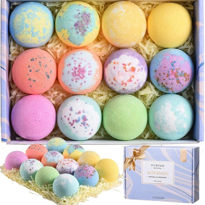 MPOW Puurvsas12Pcs Bath Bombs Gift Set PUBY090