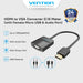 Vention HDMI to VGA Converter Adapter For Monitor dan Proyektor - 42161