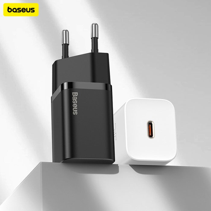 Baseus Super Si Charger 1C 25W dengan Kabel Type C to C 1M - TZCCSUP-L