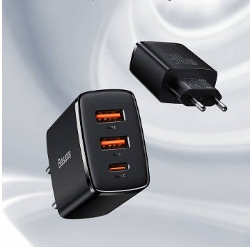 Baseus Compact Quick Charger 2U+C 30W EU-CCXJ-E0