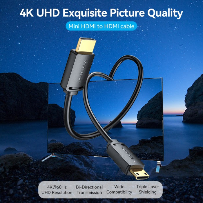 Vention Kabel HDMI-C to HDMI-A Male 4K 60Hz Ultra HD - AGH