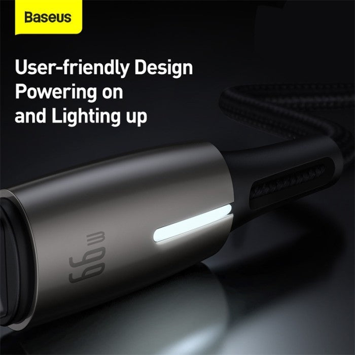 Baseus Water Drop Shaped Lamp Kabel Charger USB Type C 2M - CATSD-N