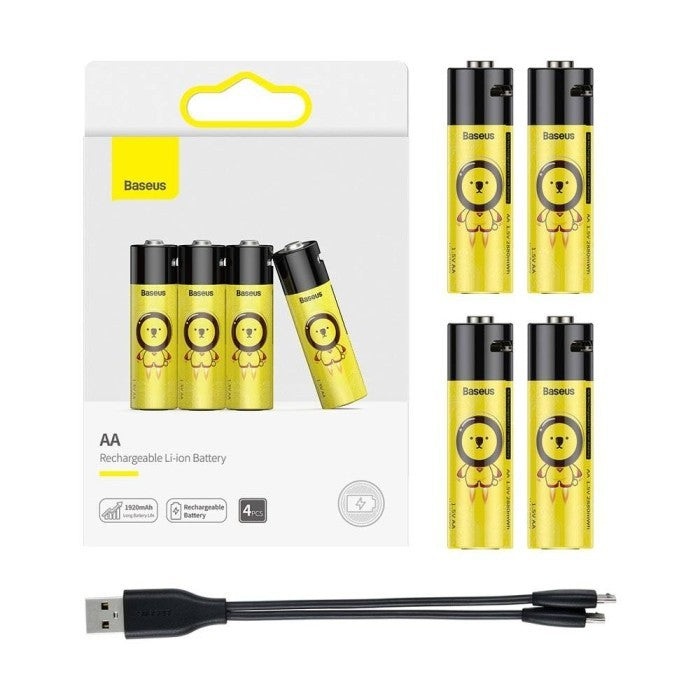 Baterai Baseus AA Rechargeable Li-ion - Battery Alkaline - PCWH
