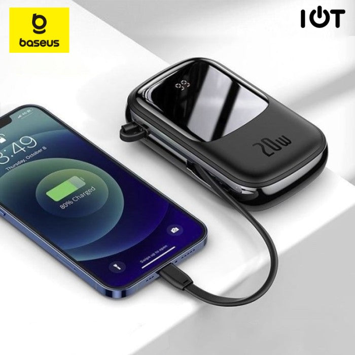 BASEUS Qpow Pro Digital Display Fast Charge PowerBank 10k mAh 20W iP
