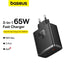 Baseus Cube Pro Fast Charger 2C+U 65W EU