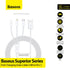 BASEUS Superior Series Fast Charging USB to M L C 3.5A 1.5m CAMLTYS