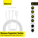BASEUS Superior Series Fast Charging USB to M L C 3.5A 1.5m CAMLTYS
