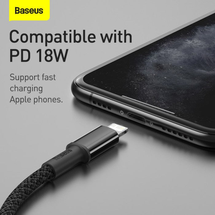 Baseus High Density Braided Fast Charging Data Cable Type-C to iP PD 2