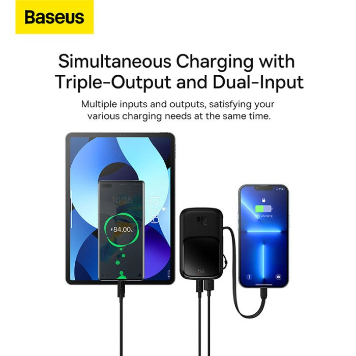 Baseus Qpow Pro Powerbank Digital Display 10000mAh Lightning Output