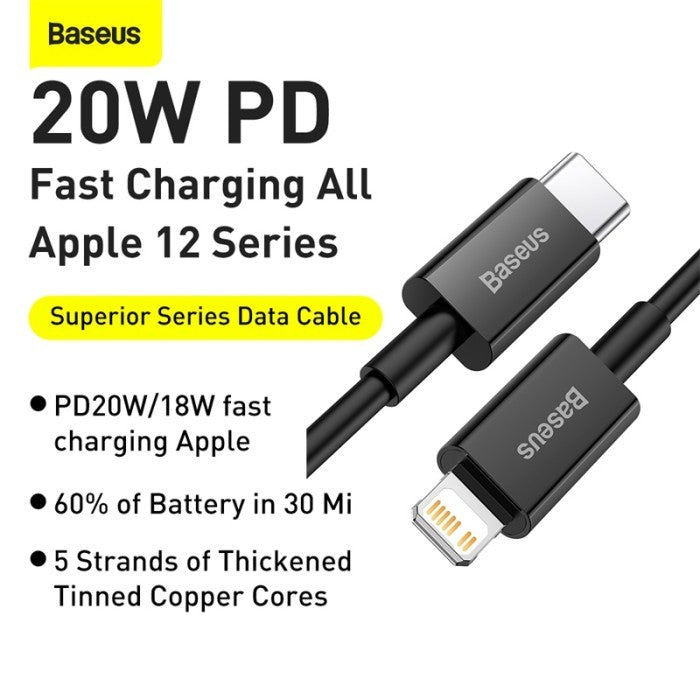 BASEUS Superior Series Fast Charging Data Cable C to iP 1M CATLYS-A