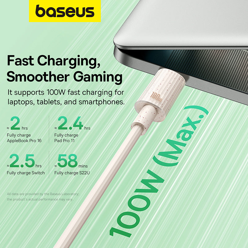 Baseus Kabel Charger Habitat Fast Charging Type-C to Type-C 100W 1m