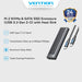 Vention Cassing M.2 NVMe SSD/SATA Enclosure Bundling Kabel USB 3.2 Type C Gen 2 Heat Sink ABS Aluminum Alloy - KPL