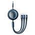 BASEUS Bright Mirror 1-for-3 Data Cable USB to MLC 1.2m 66W - CAMLC-MJ