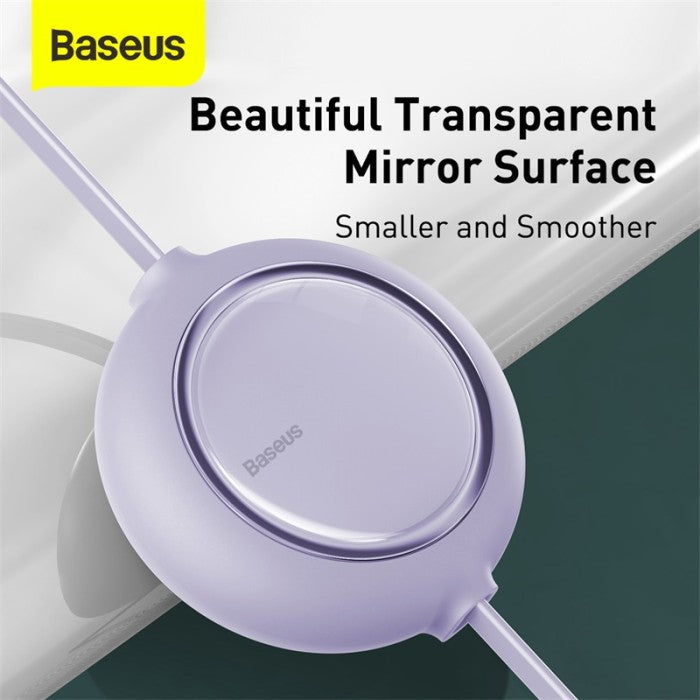 BASEUS Bright Mirror 1for3 Retractabl USB to M L C 3.5A 1.2M CAMLT-MJ
