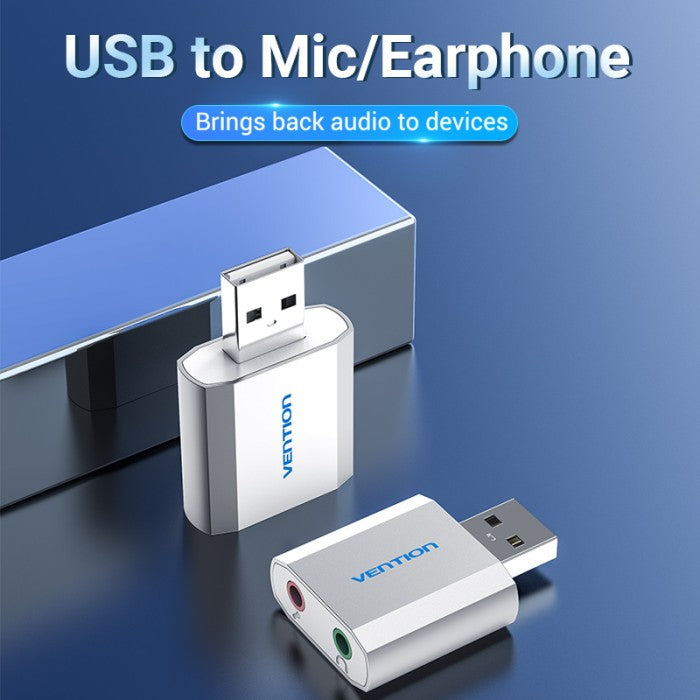 Vention Universal External USB Sound Card - VAB-S13