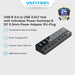 Vention Hub 8 in 1 3.0 WIth individual Power Switches Led & DC 5.5mm Power Adapter - CHX