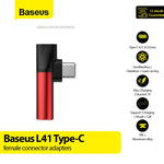 BASEUS L41 Type-C (input) for Type-C Female Connectors 3.5mm - CATL41