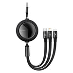 BASEUS Bright Mirror 1-for-3 Data Cable USB to MLC 1.2m 66W - CAMLC-MJ
