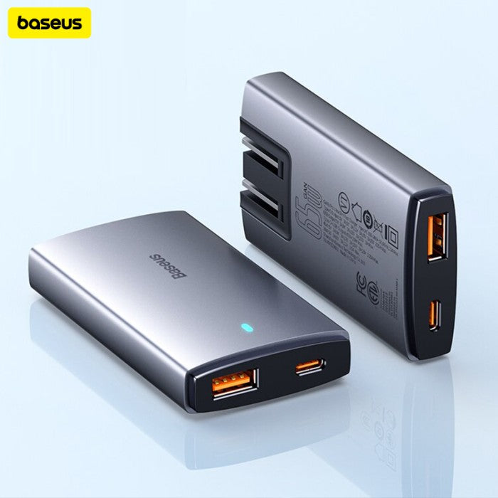 Baseus GaN5 Pro Ultra-Slim Fast Charger C+U 65W (Overseas Edition)