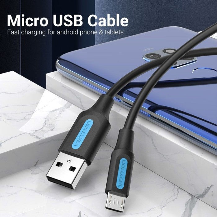 Vention Kabel Charger USB A to Micro 3A Fast Charging - COL
