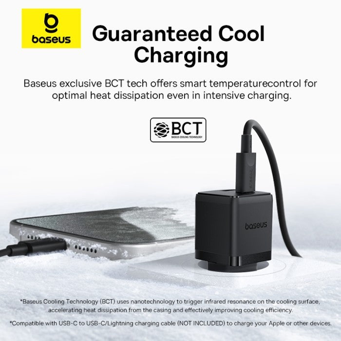 Baseus Palm Kepala Charger USB A + Type C 30W EU