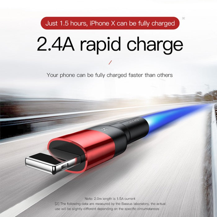 BASEUS Cafule Cable?special edition?USB For iP 2.4A 1M CALKLF-G