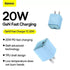 Baseus Charger GaN3 Fast Charge 1C 20W CN