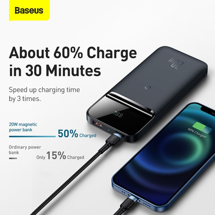Baseus Magnetic Wireless Quick Charging Powerbank 10000mAh 20W - PPMT