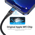 Vention Kabel Charger USB A to Lightning 2.4A MFI Fast Charging Gray - LAB