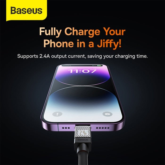 Baseus CoolPlay Series Fast Charging Cable USB to iP 2.4A 1m