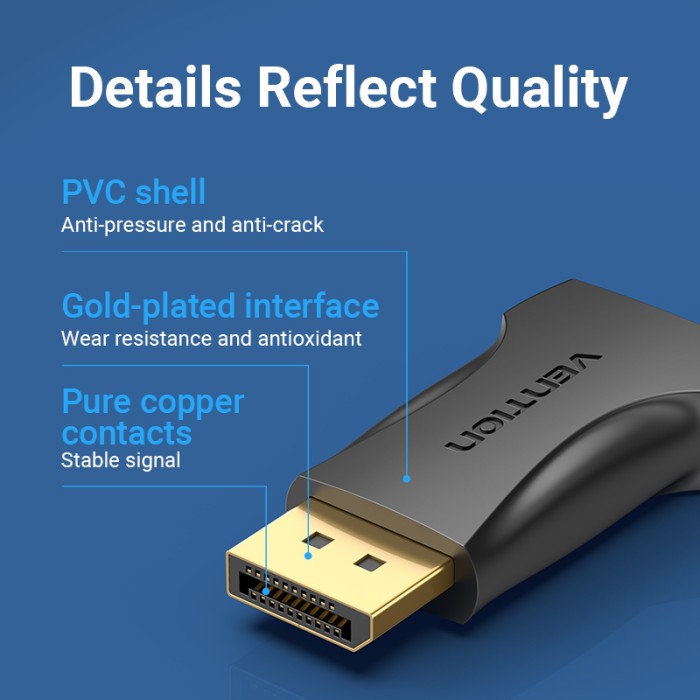 Vention Converter Displayport DP Male to HDMI Female Adapter  - HBO