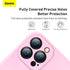 Baseus Phone Case iP 13 Pro 2021 Liquid Silica Gel Protective Camera Lenss - Pink