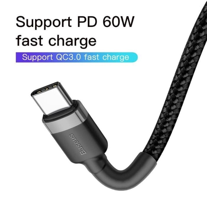 BASEUS Cafule 60W C to C flash charging data cable line 60w 1m CATKLFG