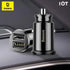 Baseus Grain Fast Car Charger Dual Port USB 5V 3.1A