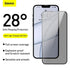 BASEUS Tempered Glass Film anti-spy function For iP 13 pro max