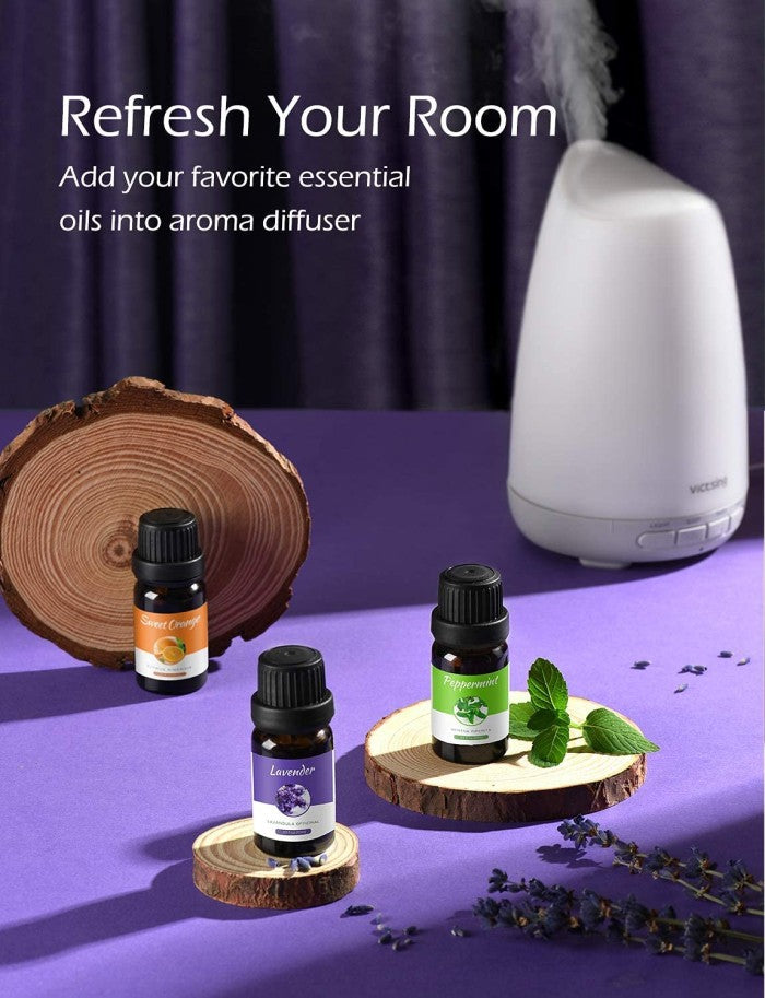 MPOW - Homasy Floral Essential Oils Set 10x10ML HMHM647