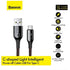 BASEUS C-shaped Light Intelligent Cable USB For Type-C 3A 1M - CATCD