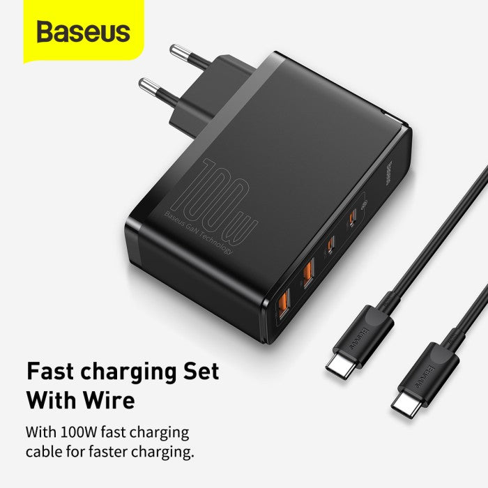 BASEUS GaN2 Pro Quick Charger 2C 2U 100W EU CCGAN2P-L