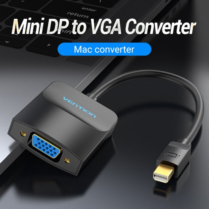 Vention Adapter Converter Mini Display Port DP to VGA 1080P 60Hz ABS - HBD