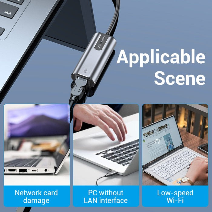 Vention USB Type C to Gigabit Ethernet Adapter 0.15M - CFNHB