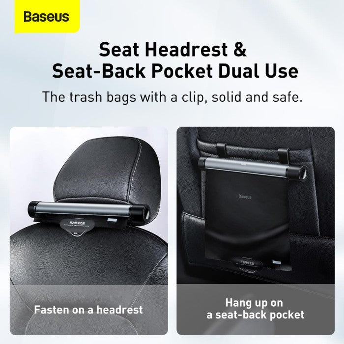 BASEUS Clean Garbage Bag for Back Seat of Cars Black CRLJD-C